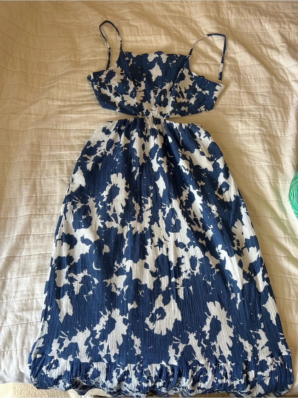 Abercrombie Textured Crinkle Cutout Maxi